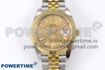 DateJust 41 126333 EWEF 1:1 Best Edition YG Stick Dial on SS/YG Jubilee Bracelet A3235