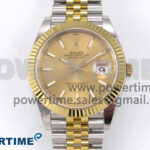 DateJust 41 126333 EWEF 1:1 Best Edition YG Stick Dial on SS/YG Jubilee Bracelet A3235