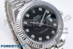 DateJust 41 126334 QF 1:1 Best Edition 904L Steel Black Diamonds Dial on SS Jubilee Bracelet VR3235 - Image 2