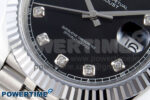 DateJust 41 126334 QF 1:1 Best Edition 904L Steel Black Diamonds Dial on SS Jubilee Bracelet VR3235 - Image 5