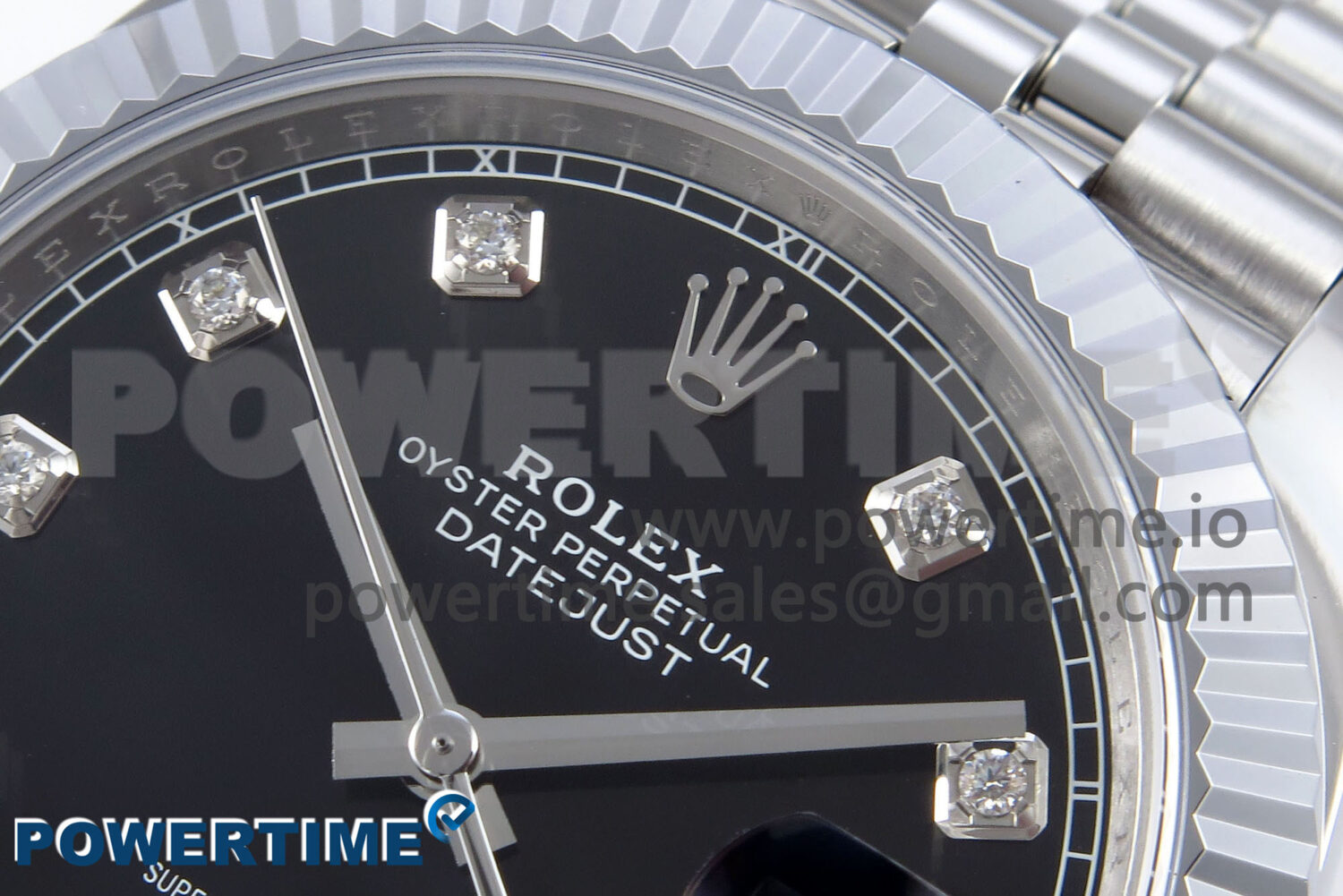 DateJust 41 126334 QF 1:1 Best Edition 904L Steel Black Diamonds Dial on SS Jubilee Bracelet VR3235 - Image 4