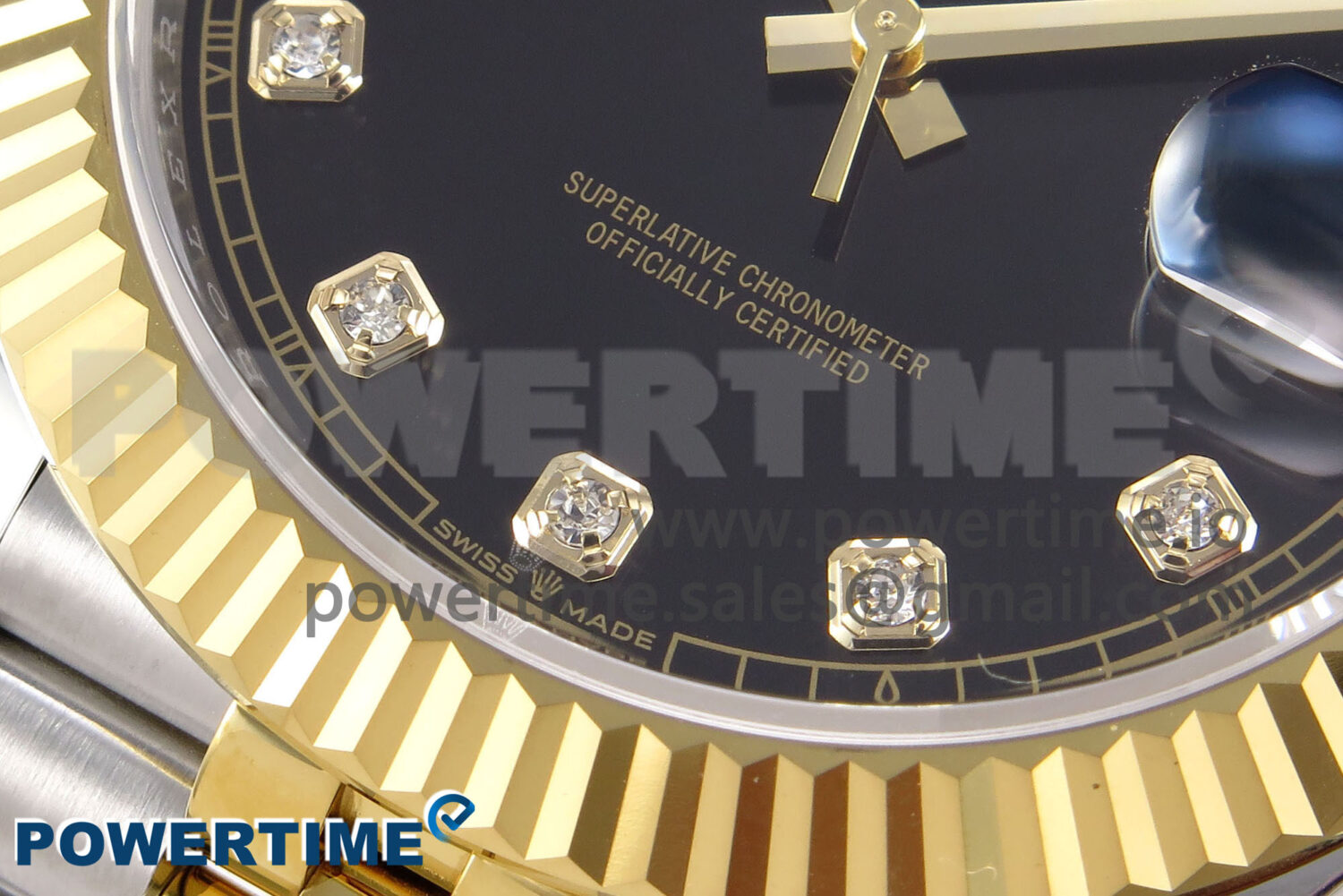 DateJust 41 126333 EWEF 1:1 Best Edition Black Diamonds Dial on SS/YG Jubilee Bracelet A3235 - Image 5