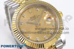 DateJust 41 126333 EWEF 1:1 Best Edition YG Diamonds Dial on SS/YG Jubilee Bracelet A3235 - Image 2