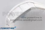 RM055 White Ceramic T+F 1:1 Best Edition Blue Skeleton Dial on White Rubber Strap RMUL2 Super Clone - Image 7