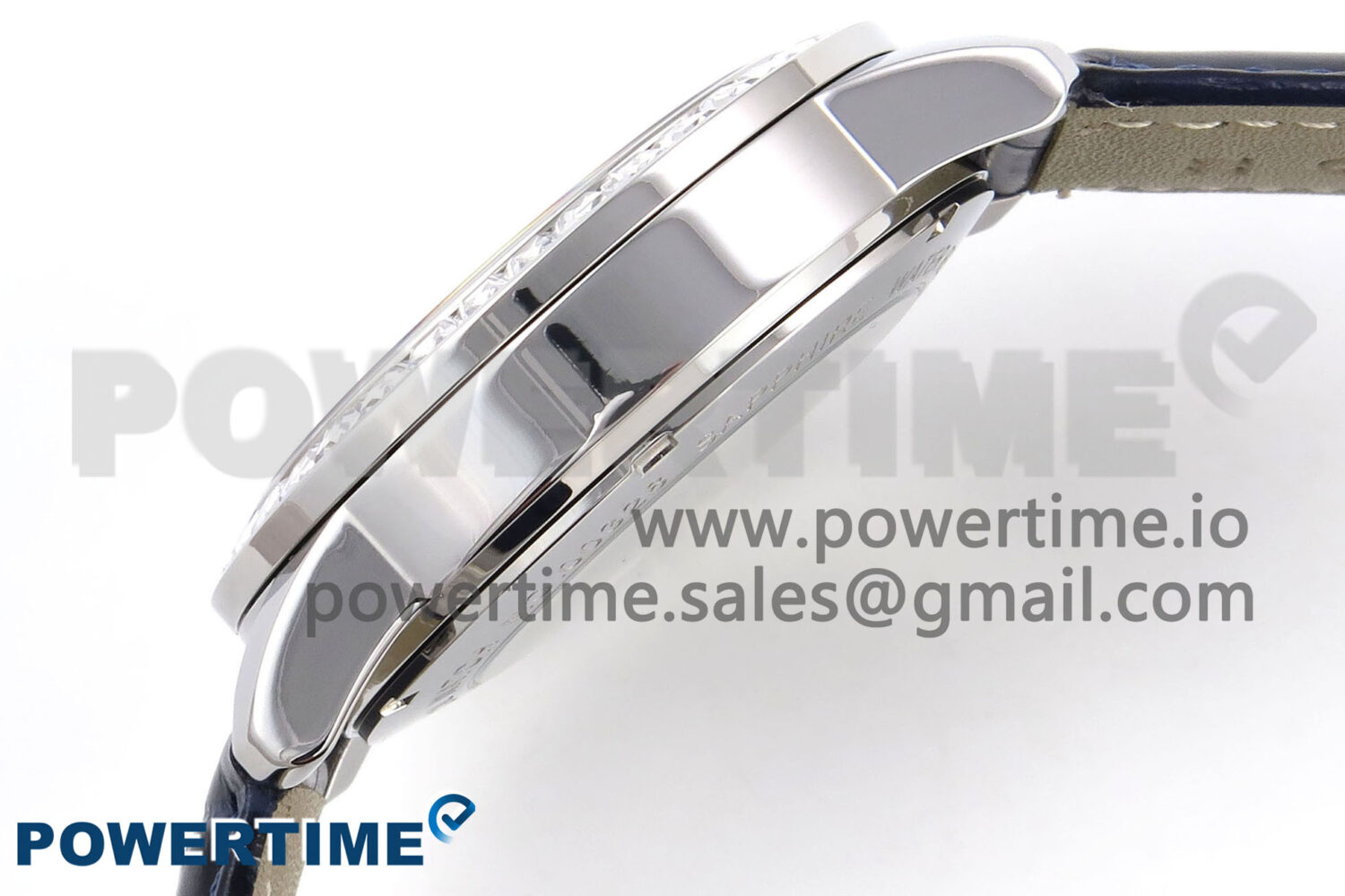 PP Tourbillon SS Diamonds Bezel RMSF Edition Black Starry Dial on Blue Leather Strap - Image 6
