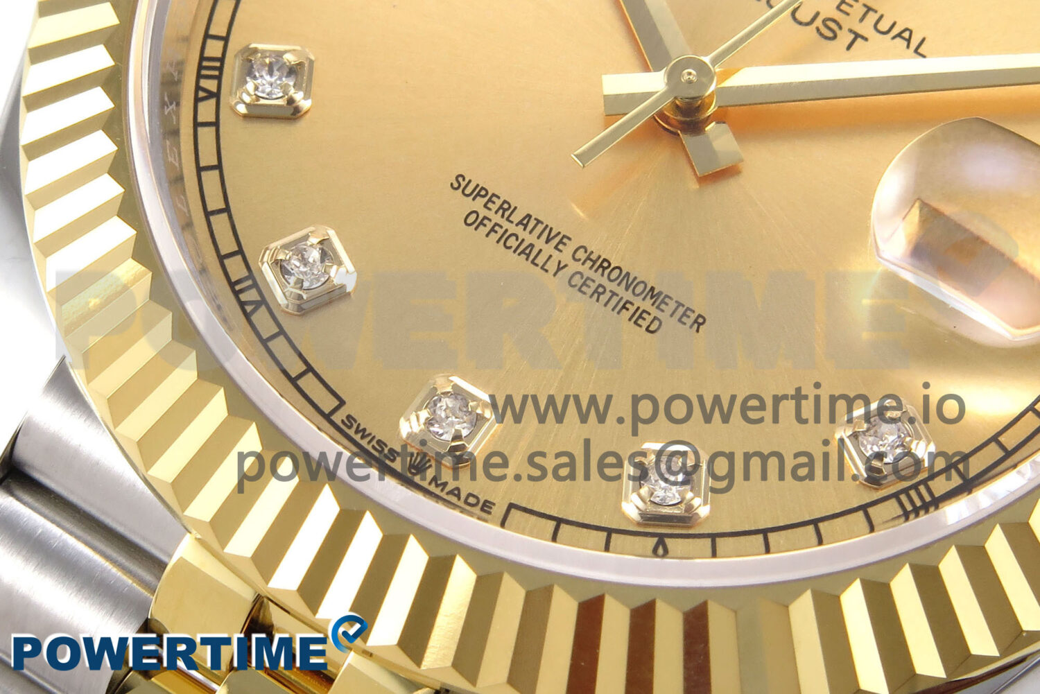 DateJust 41 126333 EWEF 1:1 Best Edition YG Diamonds Dial on SS/YG Jubilee Bracelet A3235 - Image 5