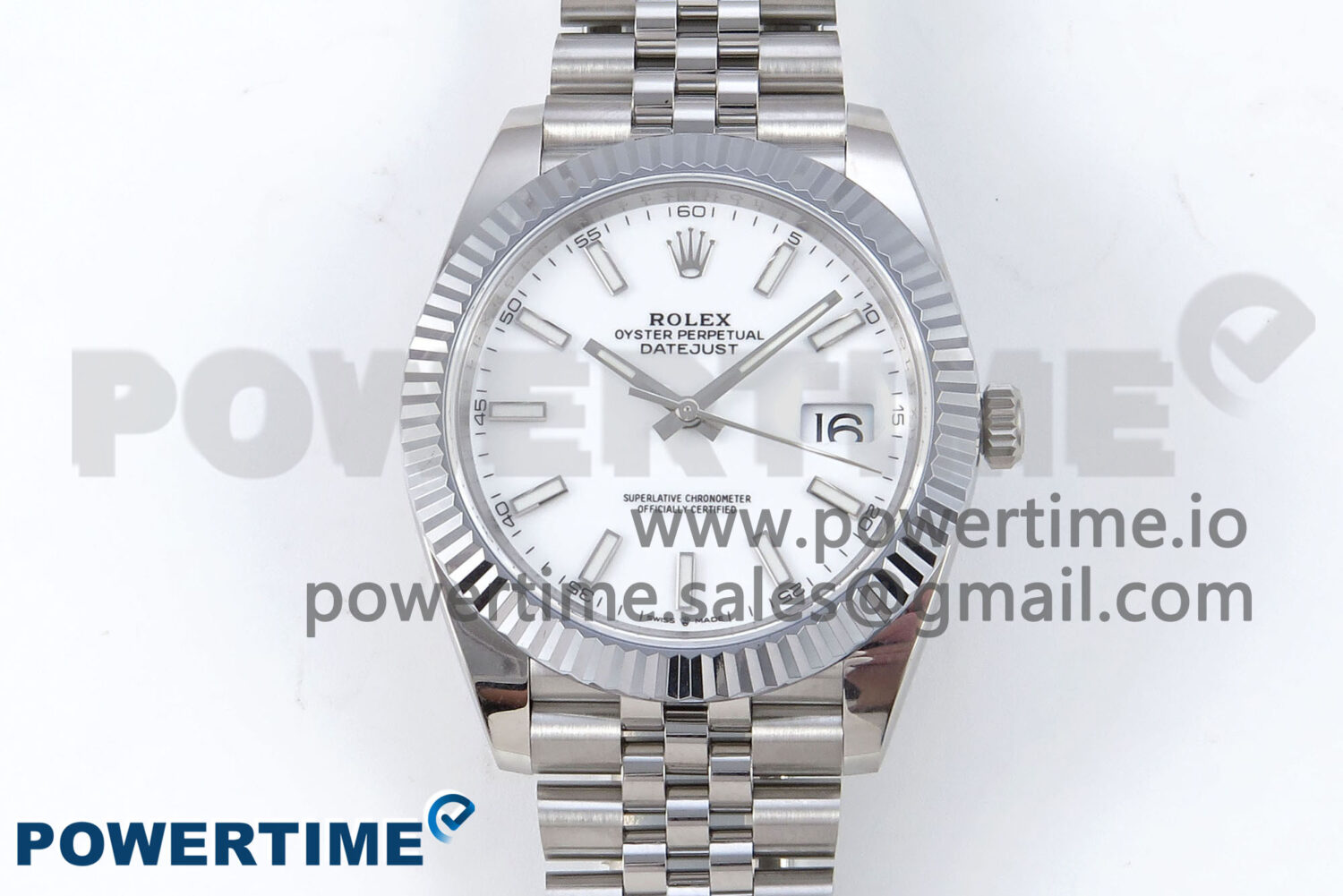 DateJust 41 126334 QF 1:1 Best Edition 904L Steel White Stick Dial on SS Jubilee Bracelet VR3235 - Image 1