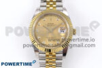 DateJust 41 126333 EWEF 1:1 Best Edition YG Diamonds Dial on SS/YG Jubilee Bracelet A3235