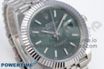 DateJust 41 126334 QF 1:1 Best Edition 904L Steel Green Stick Dial on SS Jubilee Bracelet VR3235 - Image 2