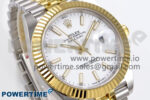 DateJust 41 126333 EWEF 1:1 Best Edition White Stick Dial on SS/YG Jubilee Bracelet A3235 - Image 2