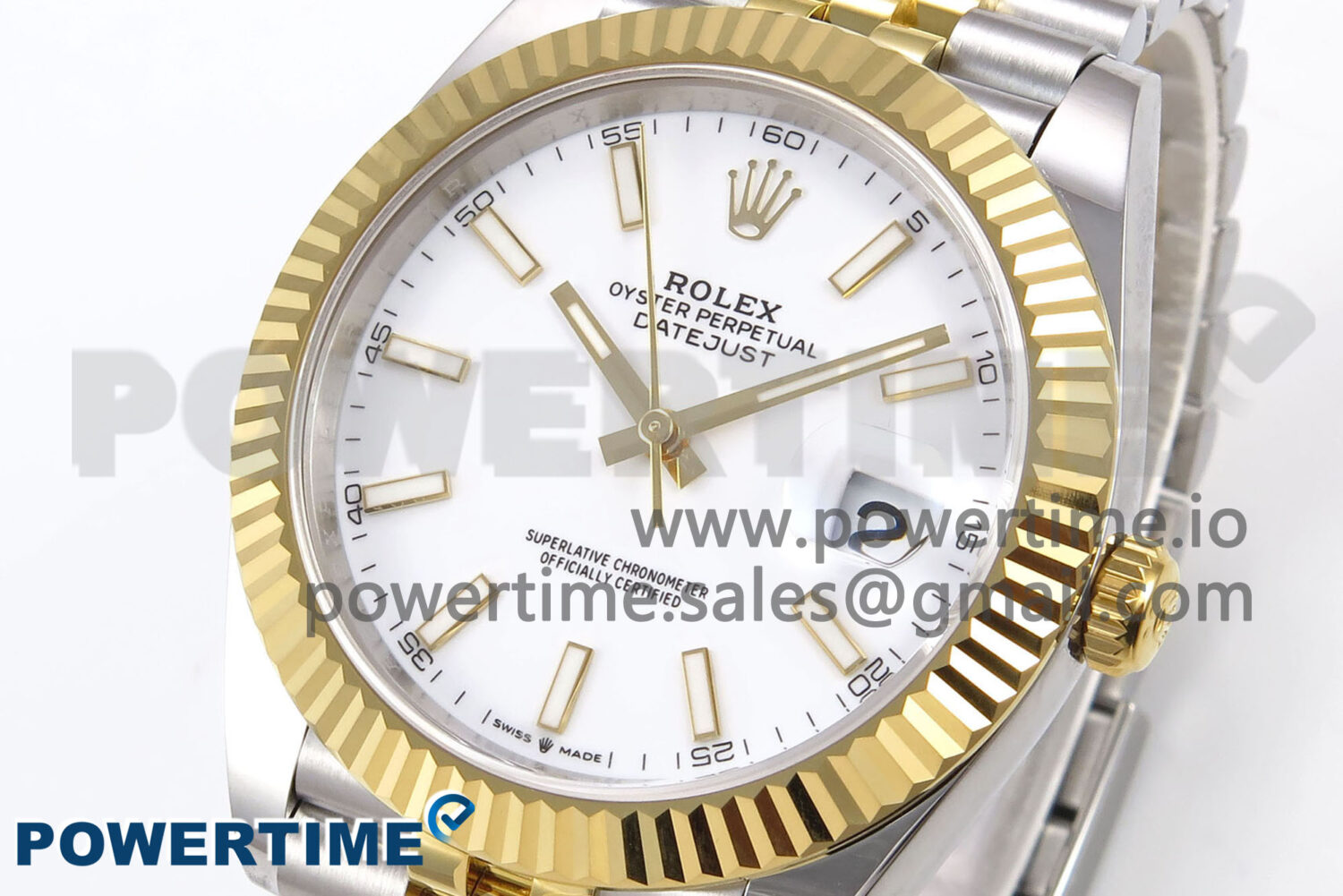 DateJust 41 126333 EWEF 1:1 Best Edition White Stick Dial on SS/YG Jubilee Bracelet A3235 - Image 3