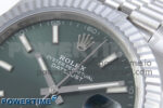 DateJust 41 126334 QF 1:1 Best Edition 904L Steel Green Stick Dial on SS Jubilee Bracelet VR3235 - Image 4