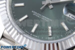 DateJust 41 126334 QF 1:1 Best Edition 904L Steel Green Stick Dial on SS Jubilee Bracelet VR3235 - Image 5