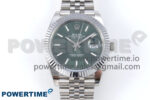 DateJust 41 126334 QF 1:1 Best Edition 904L Steel Green Stick Dial on SS Jubilee Bracelet VR3235
