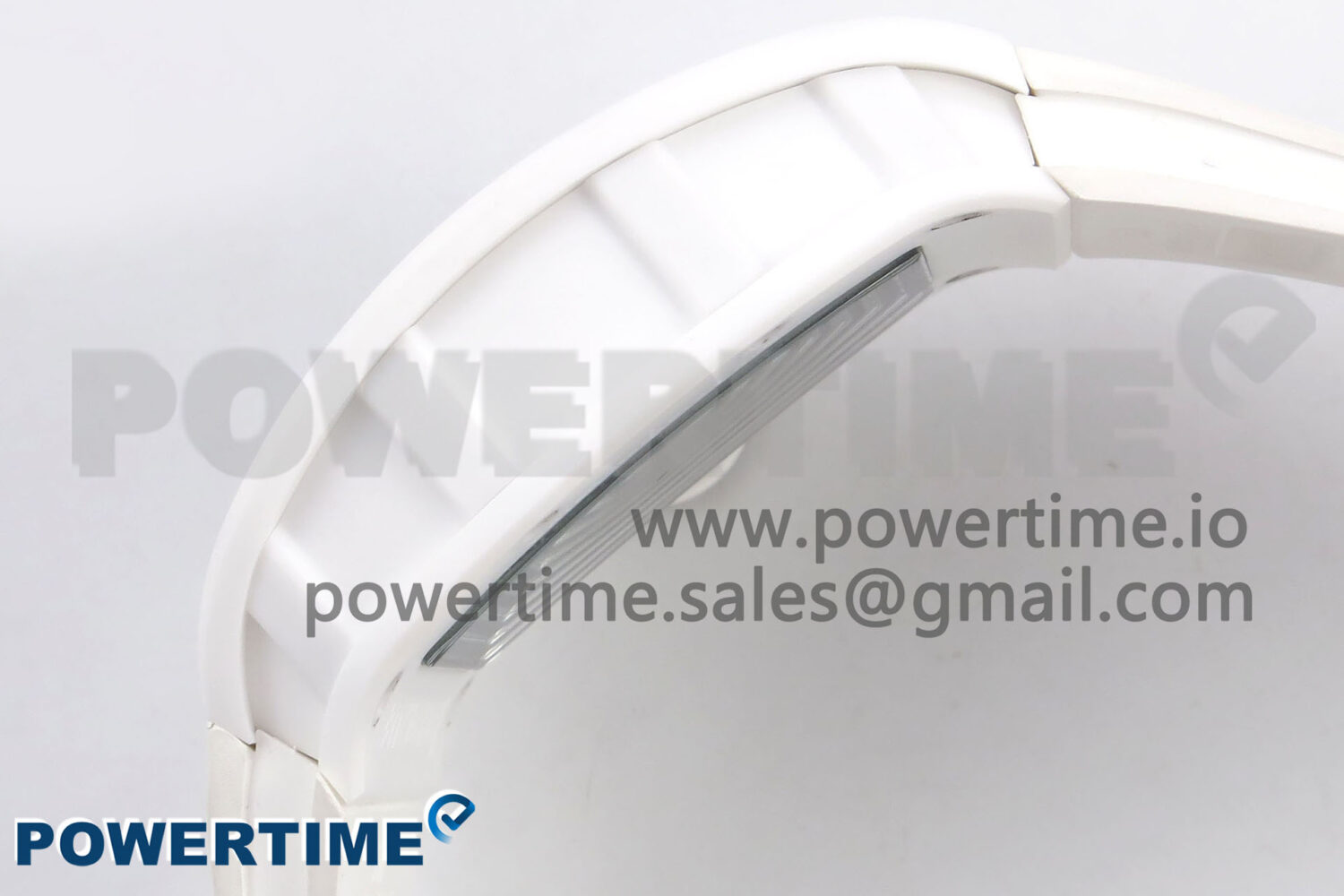 RM055 White Ceramic T+F 1:1 Best Edition Black Skeleton Dial on White Rubber Strap RMUL2 Super Clone - Image 7