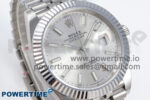 DateJust 41 126334 QF 1:1 Best Edition 904L Steel Silver Stick Dial on SS Jubilee Bracelet VR3235 - Image 2