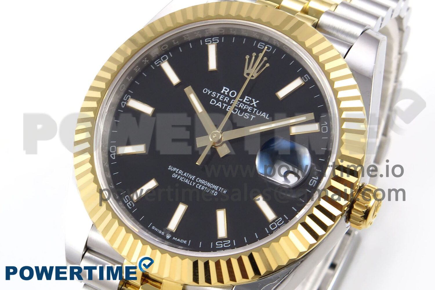DateJust 41 126333 EWEF 1:1 Best Edition Black Stick Dial on SS/YG Jubilee Bracelet A3235 - Image 3