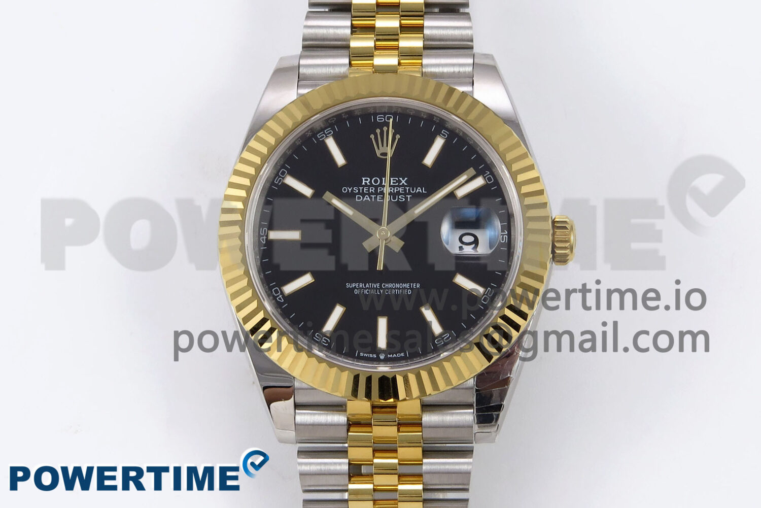 DateJust 41 126333 EWEF 1:1 Best Edition Black Stick Dial on SS/YG Jubilee Bracelet A3235 - Image 1