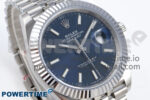 DateJust 41 126334 QF 1:1 Best Edition 904L Steel Blue Stick Dial on SS Jubilee Bracelet VR3235 - Image 2