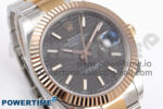 DateJust 41 126331 EWEF 1:1 Best Edition Gray Textured Dial on SS/RG Oyster Bracelet A3235 - Image 2