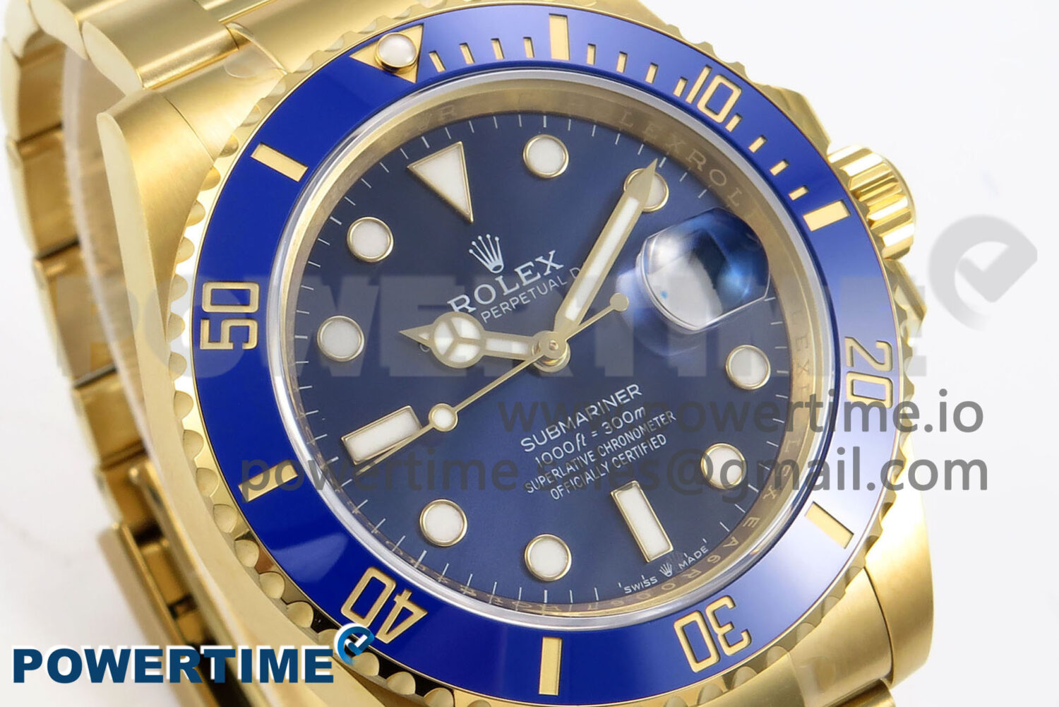 Submariner 41mm 126618 LB YG EWEF 1:1 Best Edition Blue Dial on YG Bracelet A3235 - Image 2