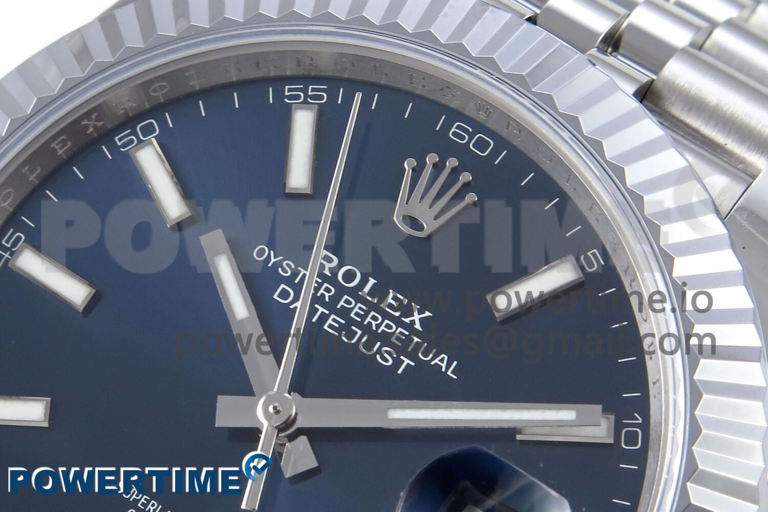 DateJust 41 126334 QF 1:1 Best Edition 904L Steel Blue Stick Dial on SS Jubilee Bracelet VR3235 - Image 4