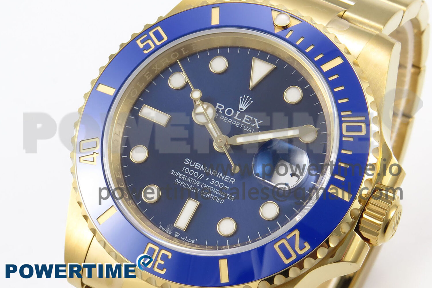 Submariner 41mm 126618 LB YG EWEF 1:1 Best Edition Blue Dial on YG Bracelet A3235 - Image 3