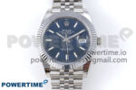 DateJust 41 126334 QF 1:1 Best Edition 904L Steel Blue Stick Dial on SS Jubilee Bracelet VR3235