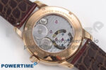 PP Tourbillon RG Diamonds Bezel RMSF Edition White Dial on Brown Leather Strap - Image 8