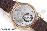 PP Tourbillon RG Diamonds Bezel RMSF Edition White Dial on Brown Leather Strap - Image 9