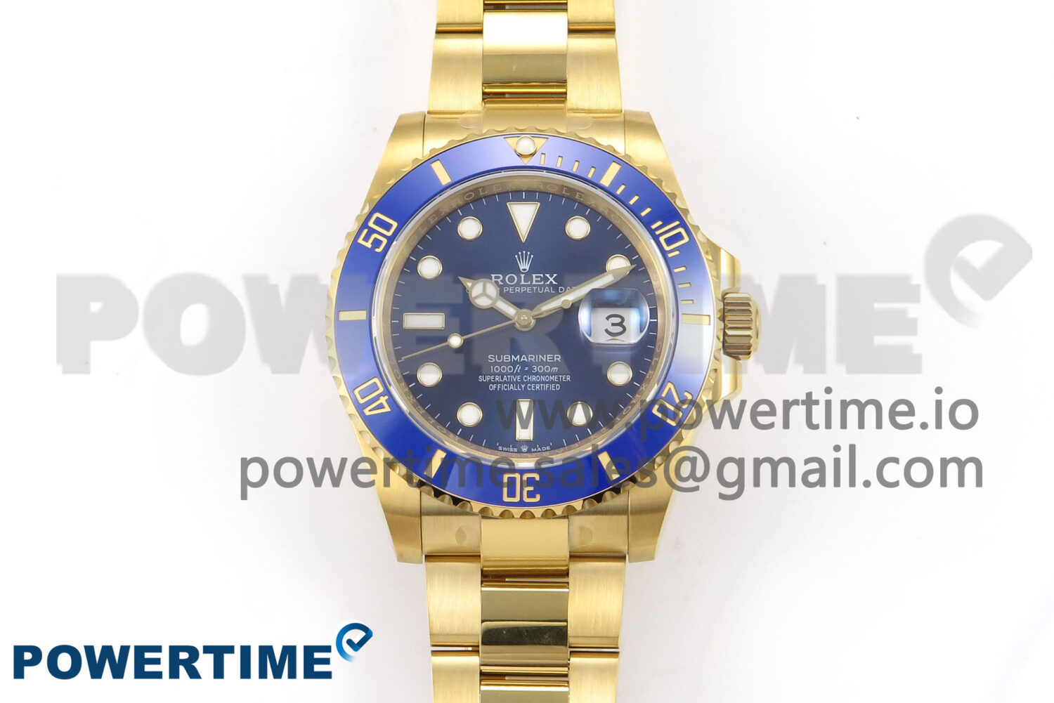 Submariner 41mm 126618 LB YG EWEF 1:1 Best Edition Blue Dial on YG Bracelet A3235 - Image 1