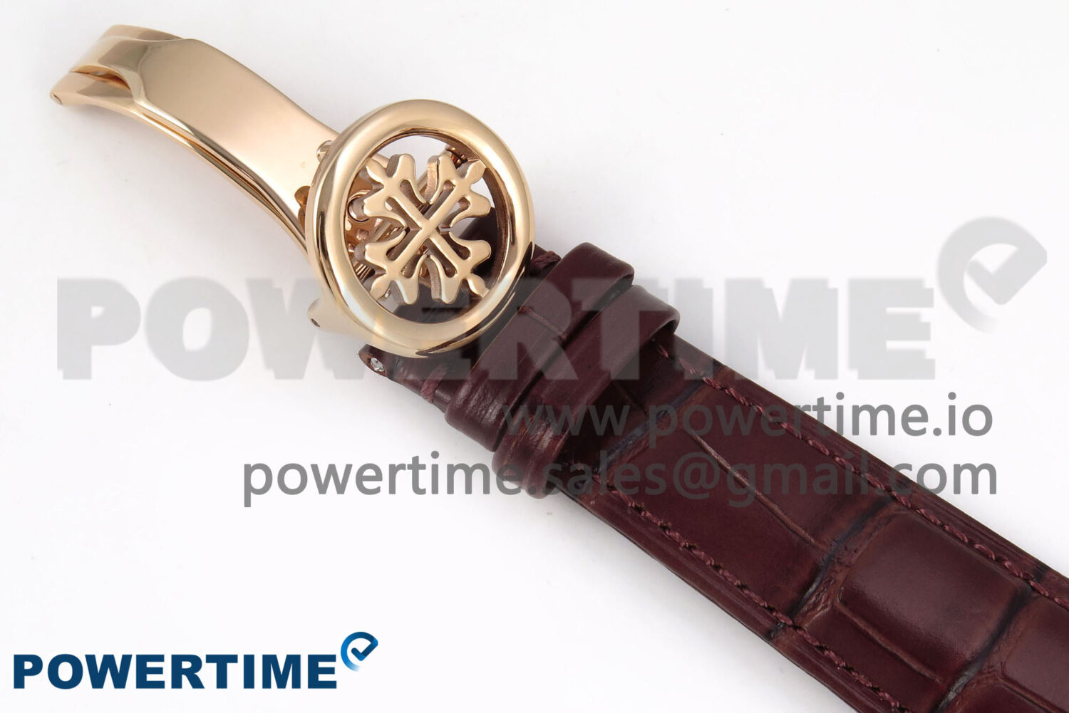 PP Tourbillon RG Diamonds Bezel RMSF Edition White Dial on Brown Leather Strap - Image 12