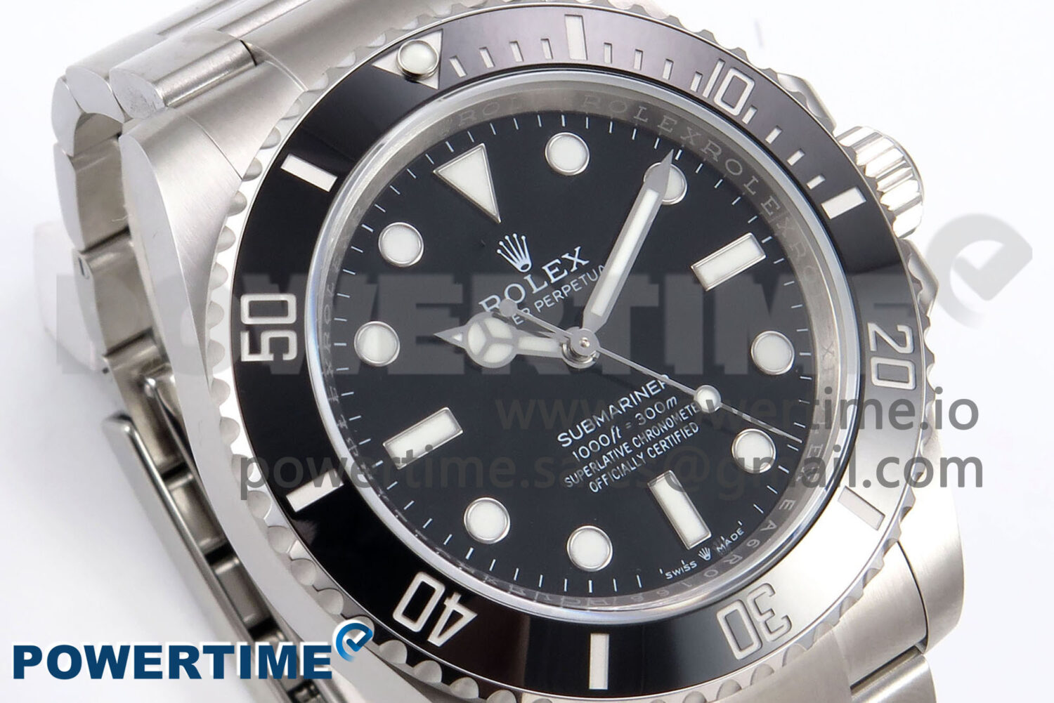 Submariner 41mm 124060 No Date SS EWEF 1:1 Best Edition Black Dial on SS Bracelet A3230 - Image 2