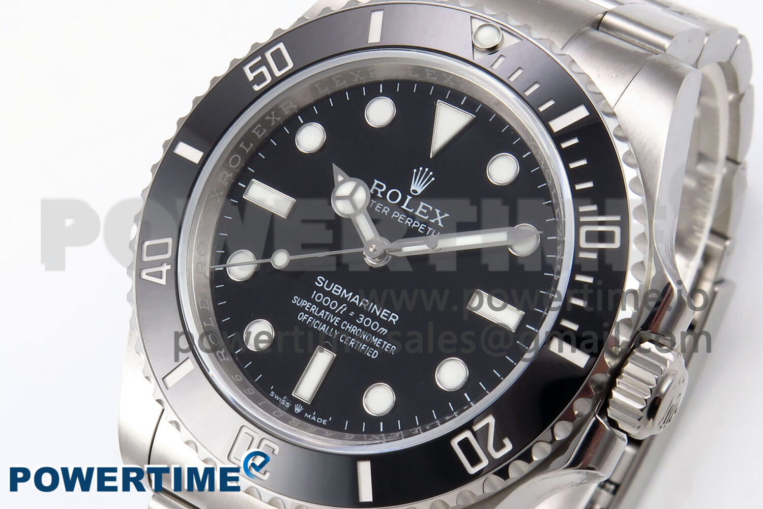 Submariner 41mm 124060 No Date SS EWEF 1:1 Best Edition Black Dial on SS Bracelet A3230 - Image 3