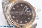 DateJust 41 126331 EWEF 1:1 Best Edition Brown Diamonds Dial on SS/RG Oyster Bracelet A3235 - Image 2