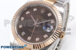 DateJust 41 126331 EWEF 1:1 Best Edition Brown Diamonds Dial on SS/RG Oyster Bracelet A3235 - Image 3