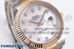 DateJust 41 126331 EWEF 1:1 Best Edition White MOP Dial on SS/RG Oyster Bracelet A3235 - Image 2