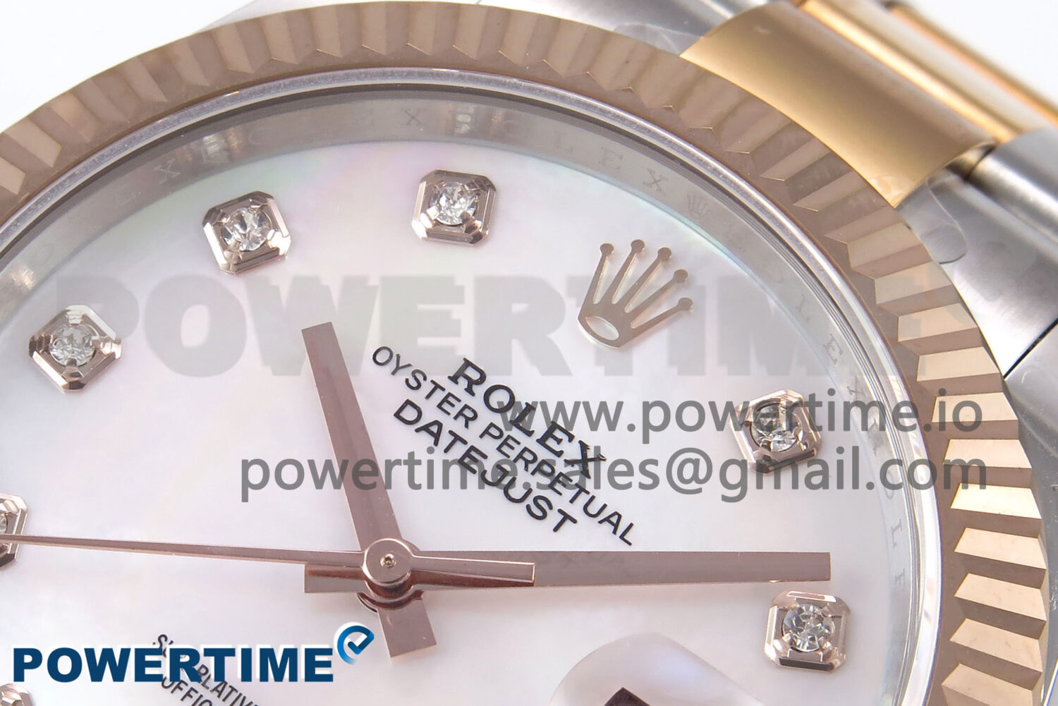 DateJust 41 126331 EWEF 1:1 Best Edition White MOP Dial on SS/RG Oyster Bracelet A3235 - Image 4