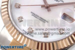 DateJust 41 126331 EWEF 1:1 Best Edition White MOP Dial on SS/RG Oyster Bracelet A3235 - Image 5