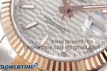 DateJust 41 126331 EWEF 1:1 Best Edition Silver Textured Dial on SS/RG Oyster Bracelet A3235 - Image 5