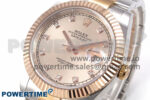 DateJust 41 126331 EWEF 1:1 Best Edition RG Diamonds Dial on SS/RG Oyster Bracelet A3235 - Image 3