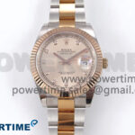 DateJust 41 126331 EWEF 1:1 Best Edition RG Diamonds Dial on SS/RG Oyster Bracelet A3235