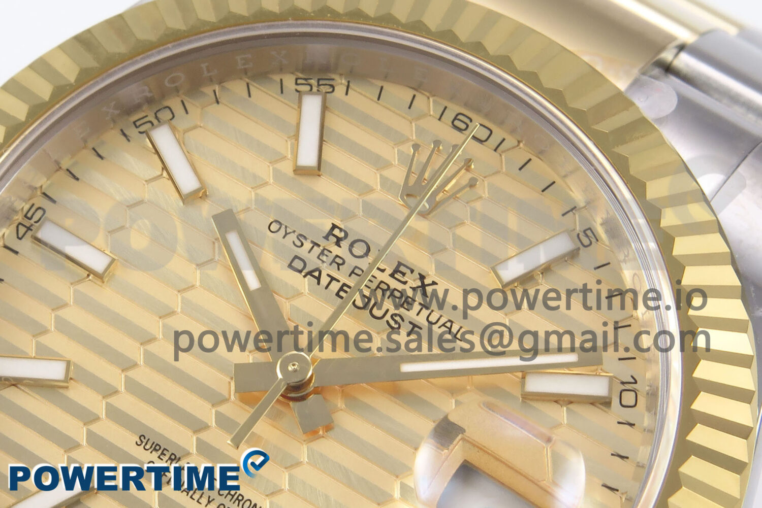 DateJust 41 126333 EWEF 1:1 Best Edition YG Textured Dial on SS/YG Oyster Bracelet A3235 - Image 4