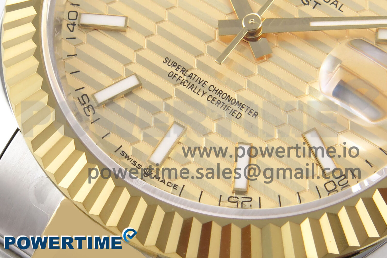DateJust 41 126333 EWEF 1:1 Best Edition YG Textured Dial on SS/YG Oyster Bracelet A3235 - Image 5
