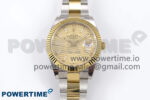 DateJust 41 126333 EWEF 1:1 Best Edition YG Textured Dial on SS/YG Oyster Bracelet A3235
