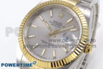 DateJust 41 126333 EWEF 1:1 Best Edition Silver Stick Dial on SS/YG Oyster Bracelet A3235 - Image 3