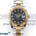 DateJust 41 126333 EWEF 1:1 Best Edition Black Diamonds Dial on SS/YG Oyster Bracelet A3235