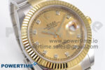 DateJust 41 126333 EWEF 1:1 Best Edition YG Diamonds Dial on SS/YG Oyster Bracelet A3235 - Image 2