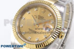 DateJust 41 126333 EWEF 1:1 Best Edition YG Diamonds Dial on SS/YG Oyster Bracelet A3235 - Image 3
