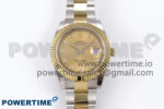 DateJust 41 126333 EWEF 1:1 Best Edition YG Diamonds Dial on SS/YG Oyster Bracelet A3235